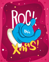 Merry Christmas greeting cards retro design. Vector