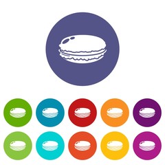Macaroons icon. Simple illustration of macaroons vector icon for web
