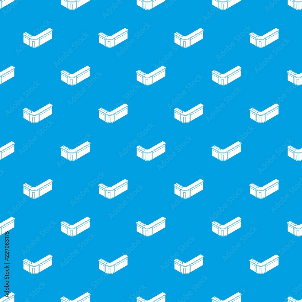 Poster reception table pattern vector seamless blue repeat for any use