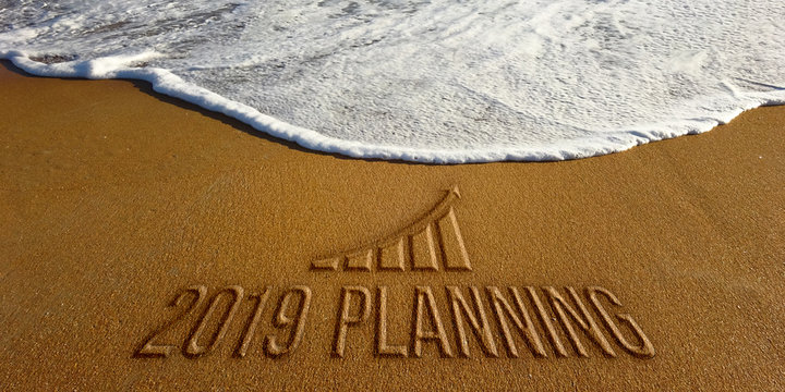 2019 Planning New Year Motivation. Photo Image