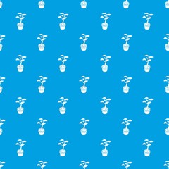 Office flower pattern vector seamless blue repeat for any use