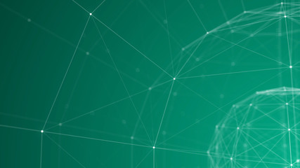 Blue Plexus Sphere Wire-frame 3d Background