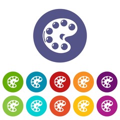 Palette icon. Simple illustration of palette vector icon for web