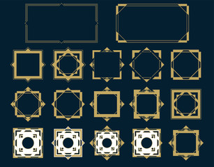 Art Deco Border & Frame Set