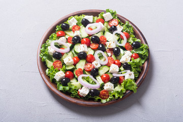 Fresh vegetables greek salad