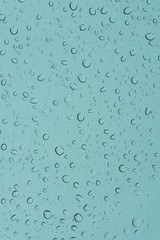 Background of water drop on glass