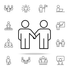 cooperation icon. Business Organisation icons universal set for web and mobile