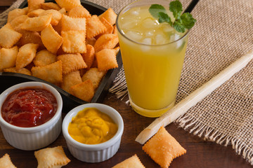 fair pie with sugar cane juice