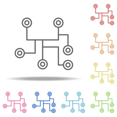 Route icon. Elements of Global Logistics in multi color style icons. Simple icon for websites, web design, mobile app, info graphics