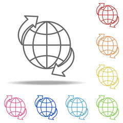 World transport icon. Elements of Global Logistics in multi color style icons. Simple icon for websites, web design, mobile app, info graphics