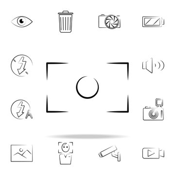 photo fraime outine icon. Photo and camera icons universal set for web and mobile