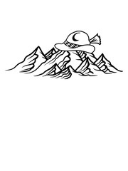 oktoberfest bayern deutschland hut bier berge hügel alpen wandern urlaug ferien radtour hoch oben klettern aufsteigen besteigen erklimmen berg clipart design kalt schnee snowboard ski fahren