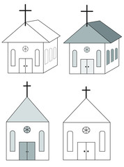Churches-line art