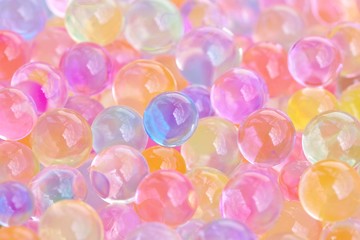 カラフルなゼリーのボール