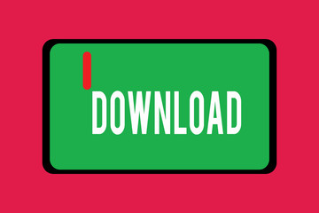 Word writing text Download. Business concept for copy data from one computer system another typically over Internet.