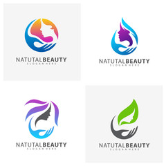 Set of Beauty Care Logo Design Element