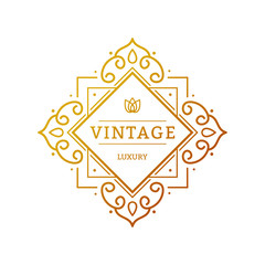 Elegant retro flourish decor. Retro Vintage Insignias or Logotypes. Vector design elements, business signs, logos, identity, labels, badges and objects.