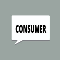 Handwriting text Consumer. Concept meaning demonstrating who purchases goods and services for demonstratingal usage.