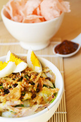 Chicken Porridge, Popular Asian Cuisine Food for Breakfast Lunch and Dinner