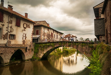 Fototapeta premium Saint Juan de Pied de Port, Francia