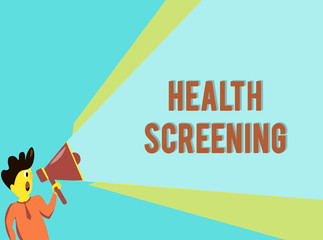 Word writing text Health Screening. Business concept for targeted systematic action designed to identify diseases.
