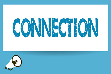 Word writing text Connection. Business concept for Relation Association Causal Logical relation Sequence Networking.
