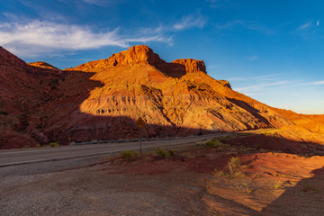clay hills pass at sunset 