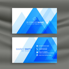 blue abstract business card design