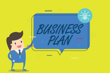 Handwriting text writing Business Plan. Concept meaning Structural Strategy Goals and Objectives Financial Projections.