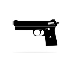 Gun icon. Vector concept illustration for design.