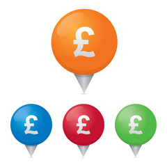 Poundsterling Map Markers