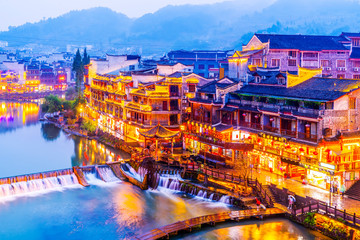 Fototapeta premium Phoenix Town, Hunan, China..