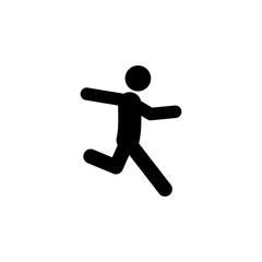 Fototapeta na wymiar happy, run icon. Element of walking and running people icon for mobile concept and web apps. Detailed happy, run icon can be used for web and mobile