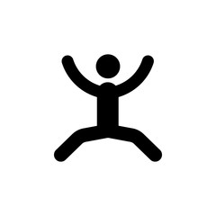 man, jump icon. Element of walking and running people icon for mobile concept and web apps. Detailed man, jump icon can be used for web and mobile