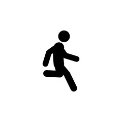 Fototapeta na wymiar run, man icon. Element of walking and running people icon for mobile concept and web apps. Detailed run, man icon can be used for web and mobile
