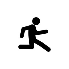 run, slowly icon. Element of walking and running people icon for mobile concept and web apps. Detailed run, slowly icon can be used for web and mobile