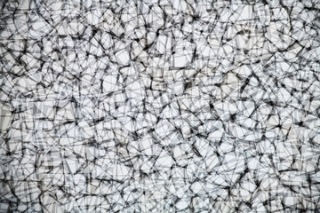 Architectural abstraction. Fence House in Puerto de Santiago. Tenerife. Canary Islands..Spain