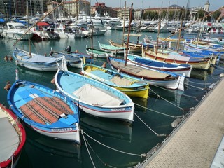 Fototapeta na wymiar French boats
