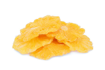 dried pineapple isolated on white background
