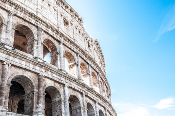 Obraz na płótnie Canvas Inside view of the Colosseum in Rome