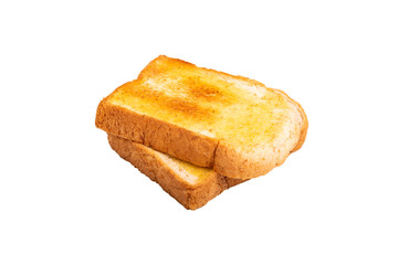 Bread isolated on white background.