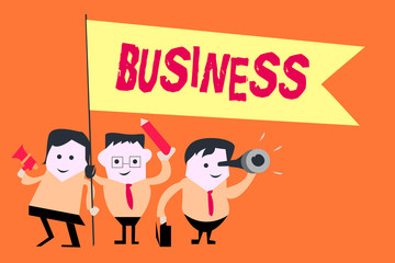 Word writing text Business. Business concept for Occupation Profession Commercial activity Selling goods services.