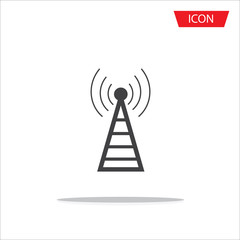 Antenna icon vector symbols on white background.
