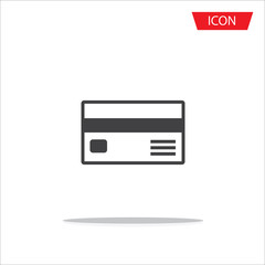 Credit Card Icon Vector isolated on white background