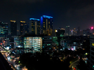 illuminated building in night