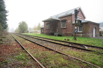 Fototapeta na wymiar station along the railway