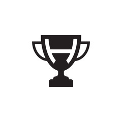initial letter H logo trophy vector