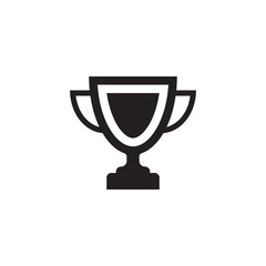 initial letter O logo trophy vector
