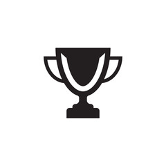 initial letter V logo trophy vector