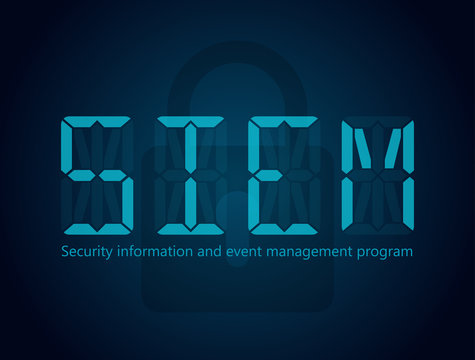 SIEM Security information and event management program 